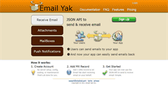 Desktop Screenshot of emailyak.com